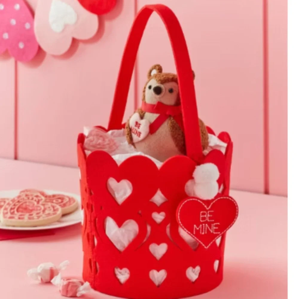 Target Featherly Friends Spritz Valentine’s Day Brown Teddy Bear Bird